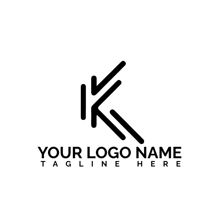 K logo design| Company Logotyp template